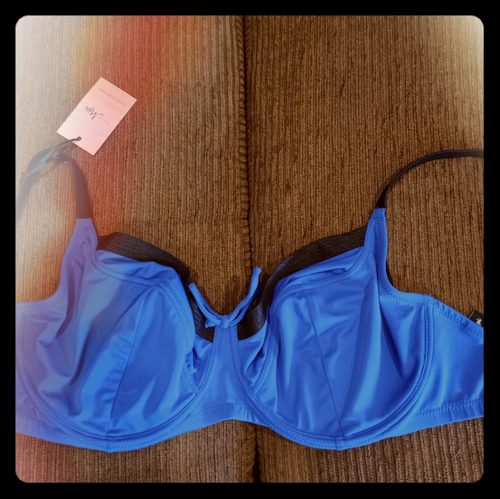 Pour Moi UK 32H beautiful blue bikini top